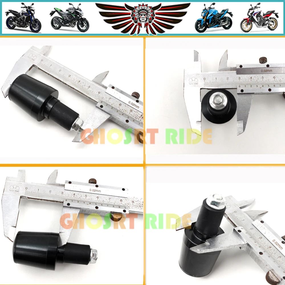 Мотоцикл 7/8 'དྷ мм ручки рукоятка Кепки конец Вилки для SUZUKI GSXR GSX R 600 750 1000 K6 K7 K8 K9