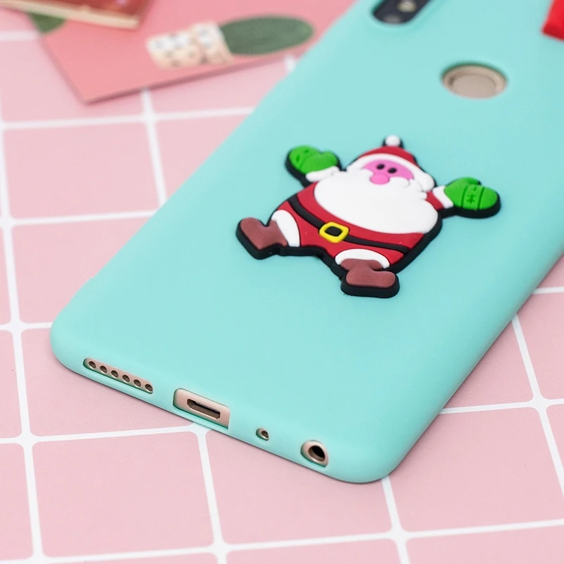3D милые мягкие чехлы для Redmi Note 4 4X 5 Pro чехол с рождественскими подарками телефона