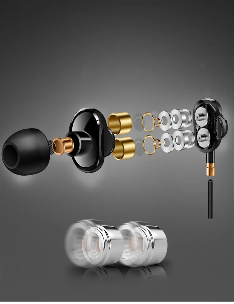 TORTOYO проводной металла стерео бас 3D Hi Fi Surround Спорт Музыка Запуск наушники с