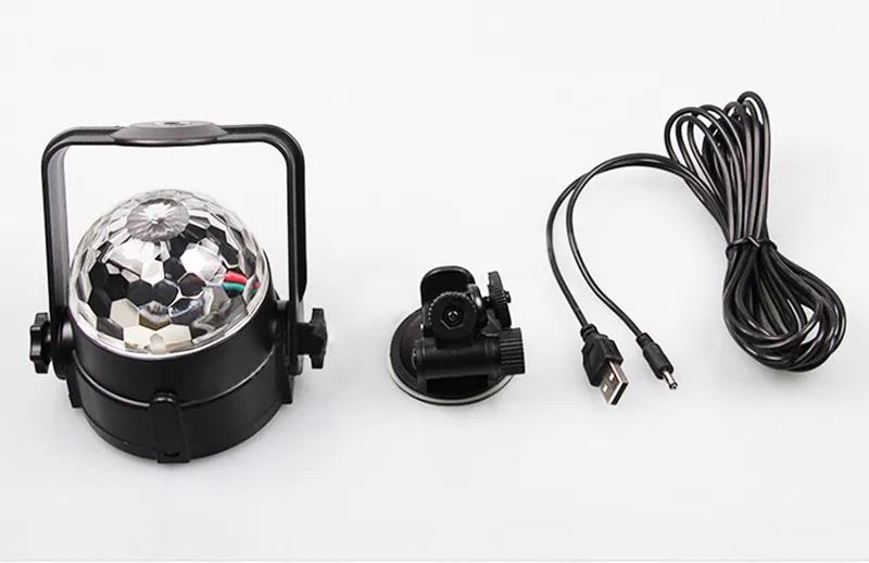 Голосовое управление USB 5 в мини-лампы для сцены 3 Вт вращающийся Мини Магический