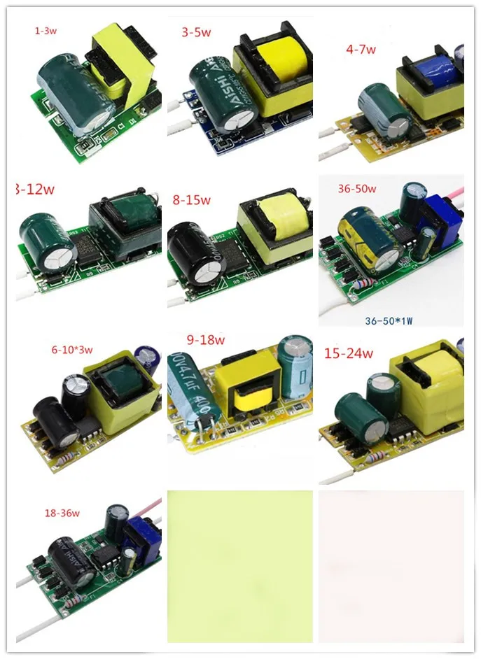 

Led Driver 2pcs/lot Constant Current Lamp Power Supply 280mA to 300mA 1W 3W 5W 7W 9W 10W 20W 30W 36W Lighting Transformer