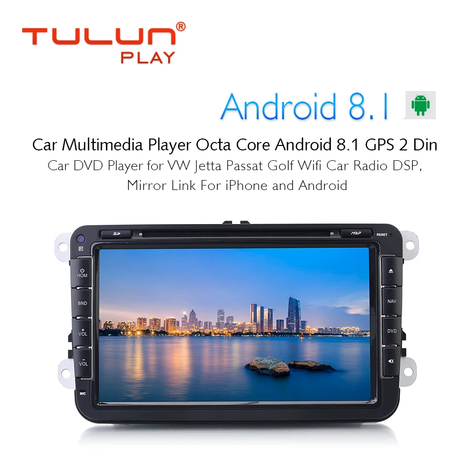 Распродажа На складе Android 8 1 Автомобильный GPS навигатор для Volkswagen SKODA GOLF 5 Golf 6 POLO
