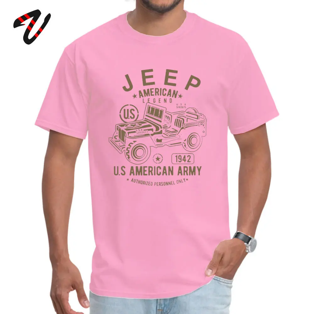 Pink JEEP Army fitness Tight Linux топы, футболка для мужчин, мексиканская легенда, ткань, круглый вырез, топ, футболки, Европа, футболки на продажу - Цвет: Pink