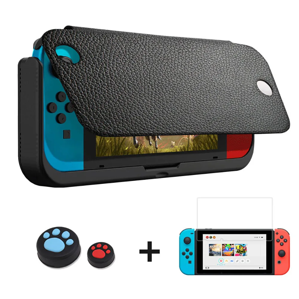 10000 мА/ч чехол для зарядного устройства для kingd Switch NS Роскошный кожаный чехол-подставка для nintendo Switch power Bank чехол