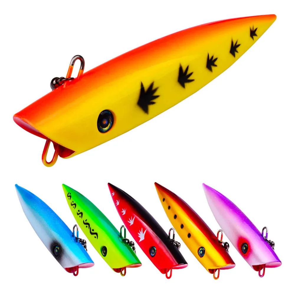 

6PCS Fishing Big popper Minnow Fish Bass lure hook baits 18cm/69g