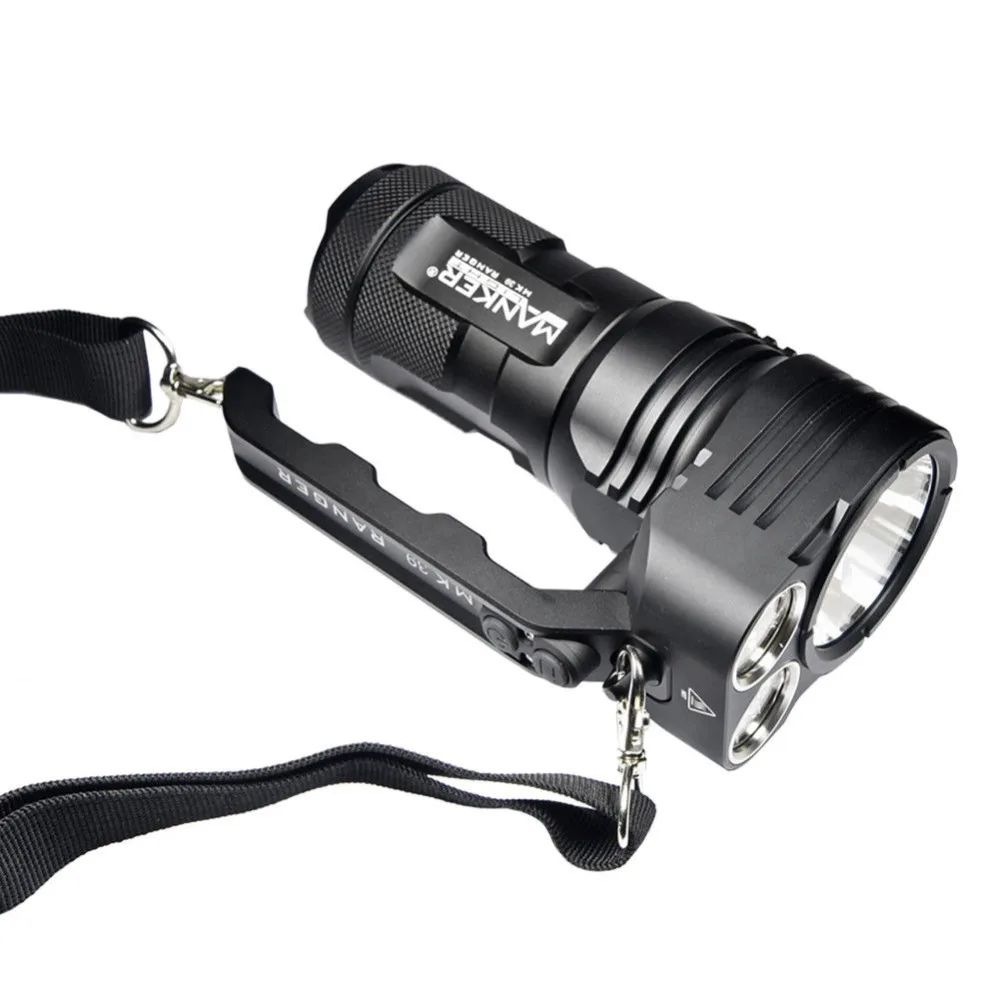 Manker MK39 Ranger 6000 люмен CREE XHP35 HI + 8x XHPG3 / Nichia 219C светодиодный фонарик прожектор 18650