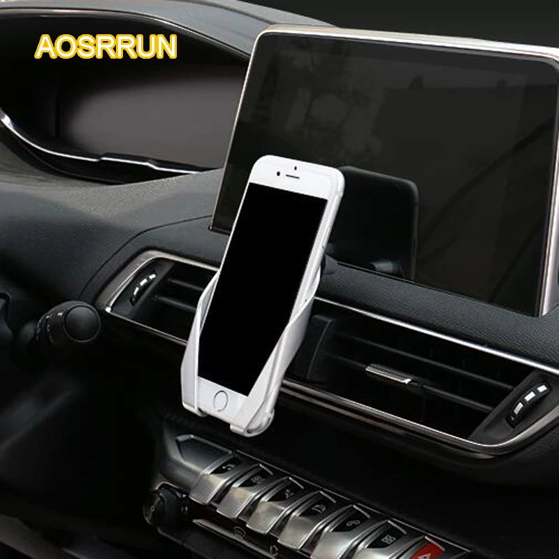 AOSRRUN ABS крепится на мобильный телефон держатель автомобильные аксессуары для Peugeot