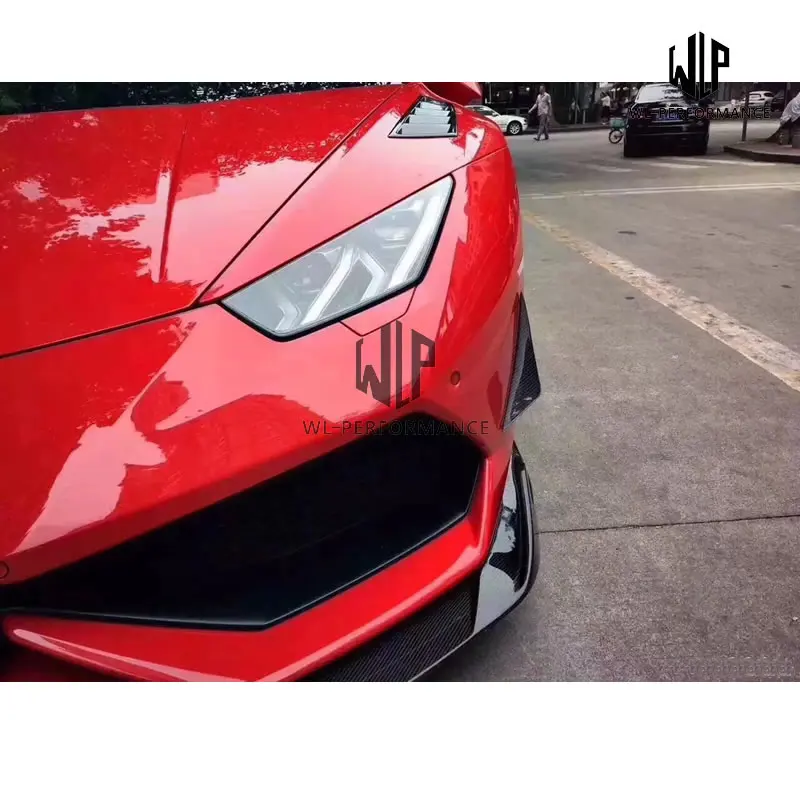Передний сплиттер LP610 из углеродного волокна боковые вентиляционные отверстия