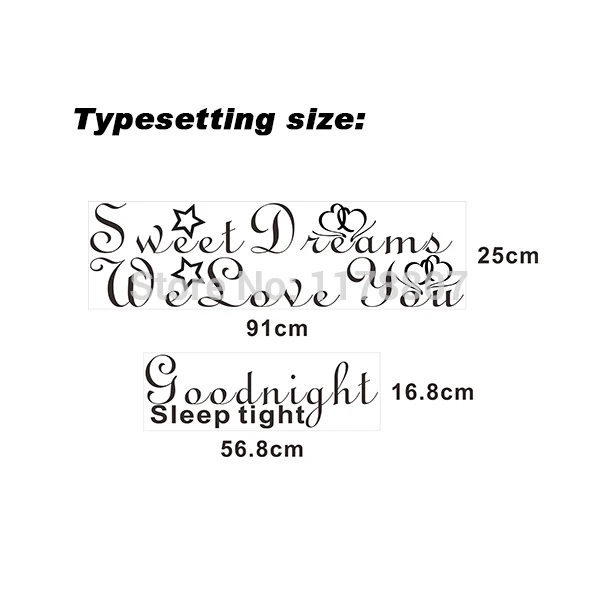 119cm x 59cm Sweet Dreams Car Sticker Kids Room Wall Art Girls Boy Bedroom Vinyl Decor Carving Home Decal Multiple 13 Colors | Автомобили