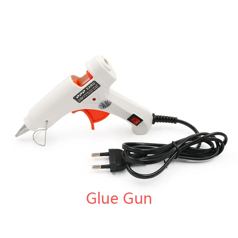 1pc Glue Gun 20 Вт термоплавкий клеевой пистолет с 1 шт./5 шт. 7 мм* 200 мм Клей-карандаш промышленный мини термо Электрический термотемпературный инструмент пневматический - Цвет: 1pc Glue Gun