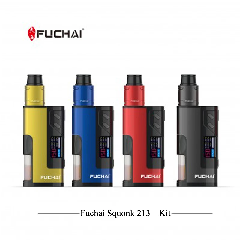 Оригинальный электронный кальян Sigelei Fuchai squonk 213 коробка мод комплект 150 мощность с
