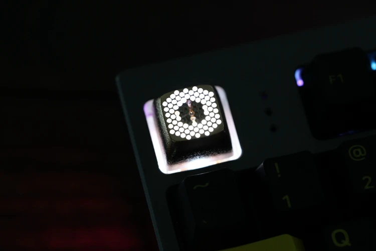 Kpreпаблик металлический драгоценный камень MX Keycap фиолетовый Рубин Сапфир Драгоценный Камень Искусственный Камень для механической клавиатуры ряд R4 esc светильник