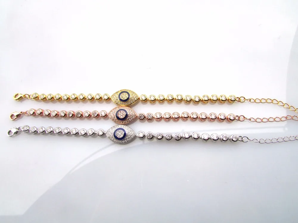 2017 Заводская Акция AAA кубический цирконий синяя круглая рамка оправа Теннисный