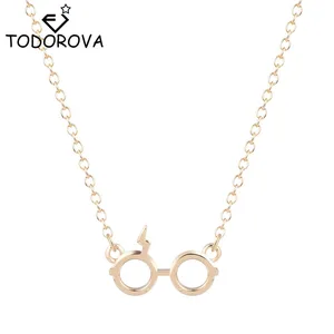 Todorova классическое ожерелье со шрамом молнии для женщин колье с подвеской в виде шрама Z волшебный Дары смерти кино, подарки для фанатов