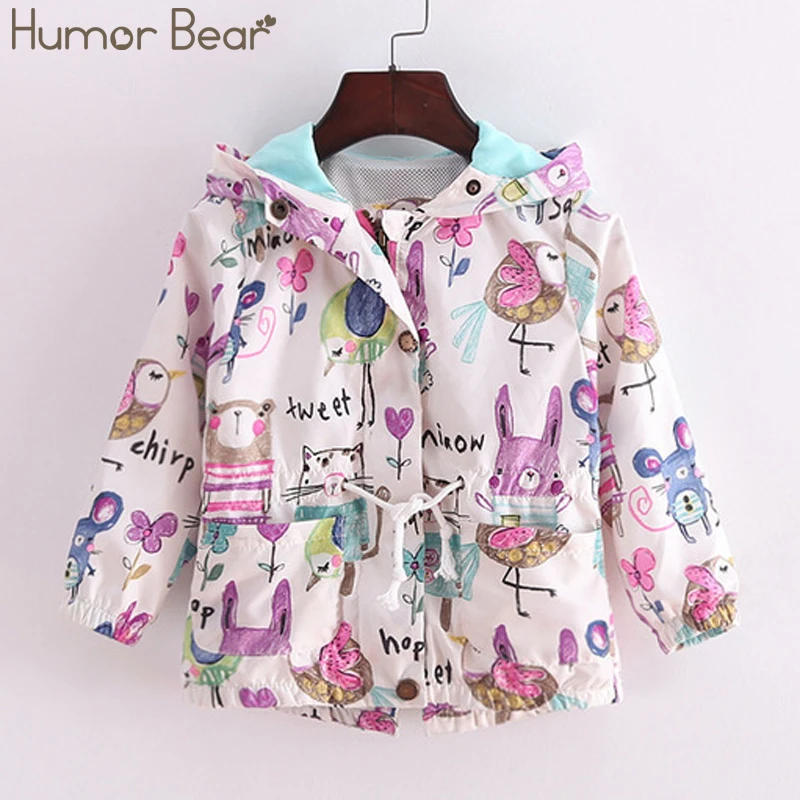 Humor Bear/верхняя одежда; детская одежда с капюшоном; хлопок; теплая верхняя одежда; куртки; осенние детские куртки; детская куртка