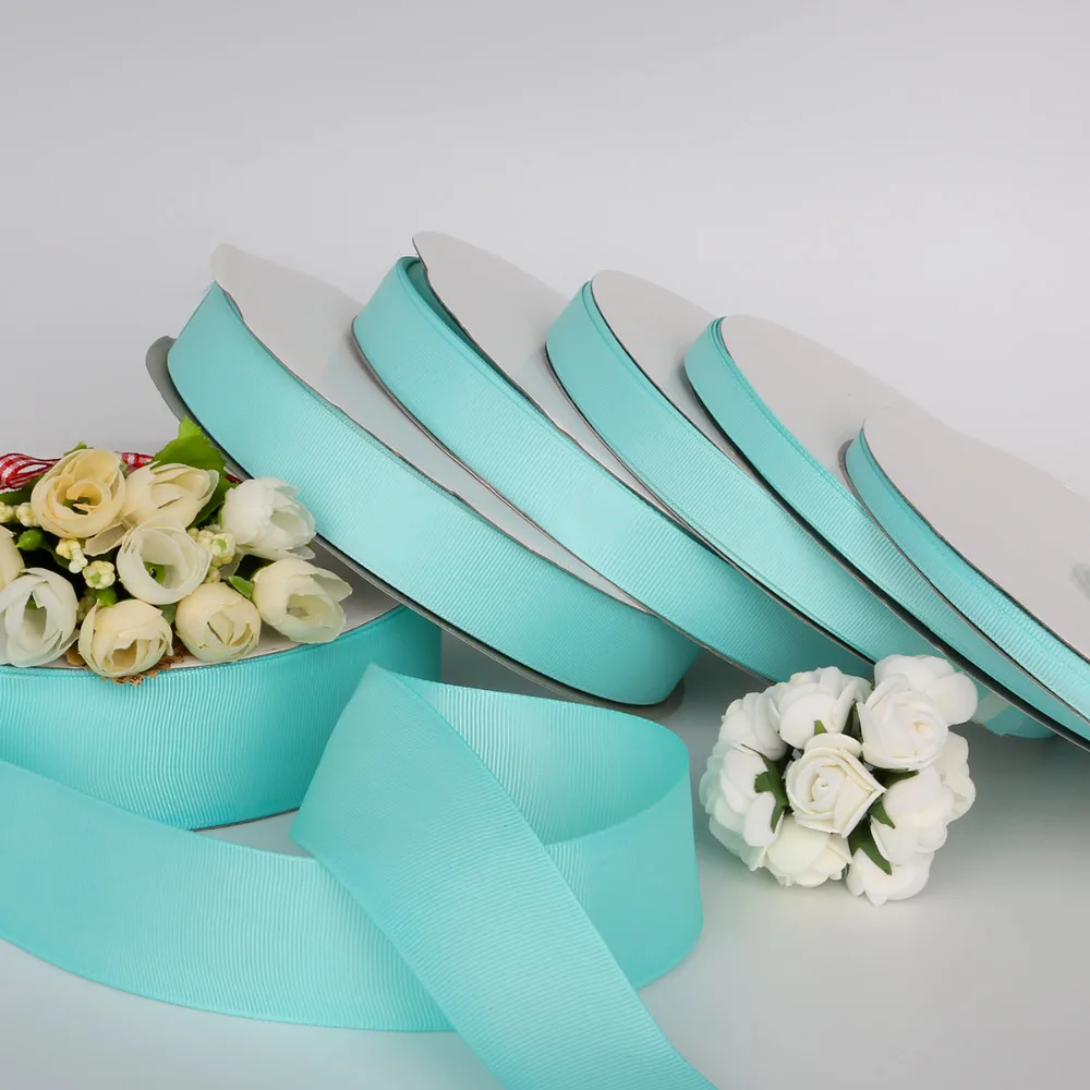 Новое поступление 7-38 мм для оформления фотографий синий цвет 5 ярдов/партия Grosgrain