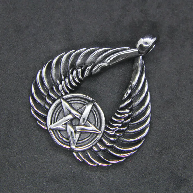 Rany&ampRoy Newest Angle Wings Pendant 316L Stainless Steel Jewelry Biker Band Party | Украшения и аксессуары