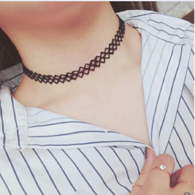 Ожерелье с цепочкой до ключиц женское уникальная цепочка из ажурной сетки в