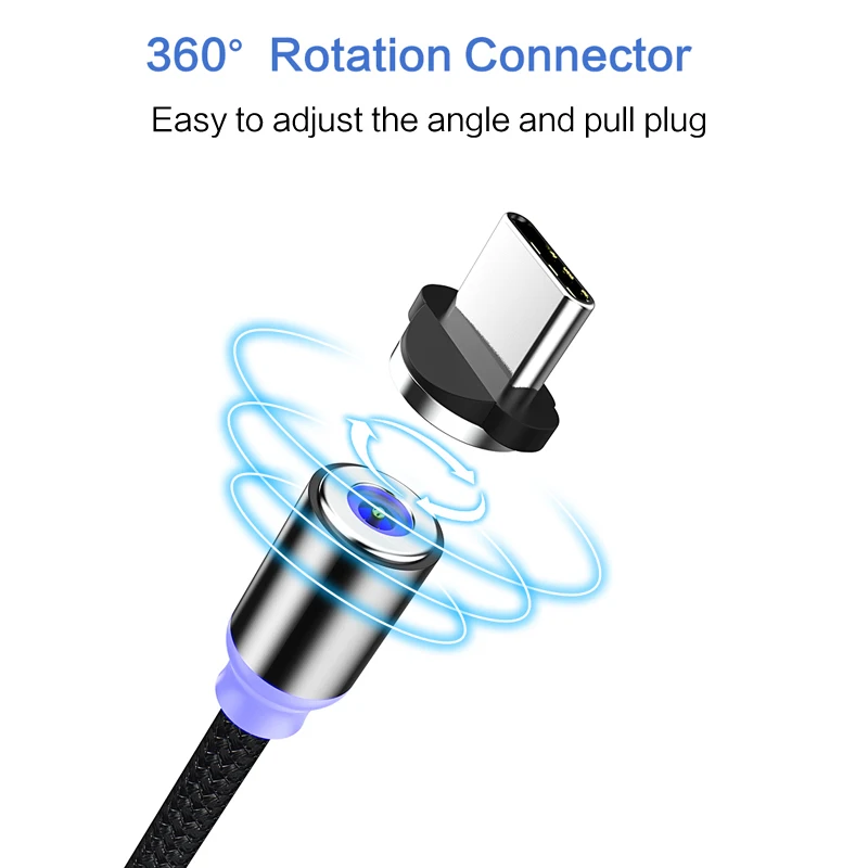 LASAiER Магнитный Micro Usb кабель для Xiaomi Redmi 2.1A Быстрый Магнитный usb-кабель для зарядки Micro Usb для samsung Android магнит