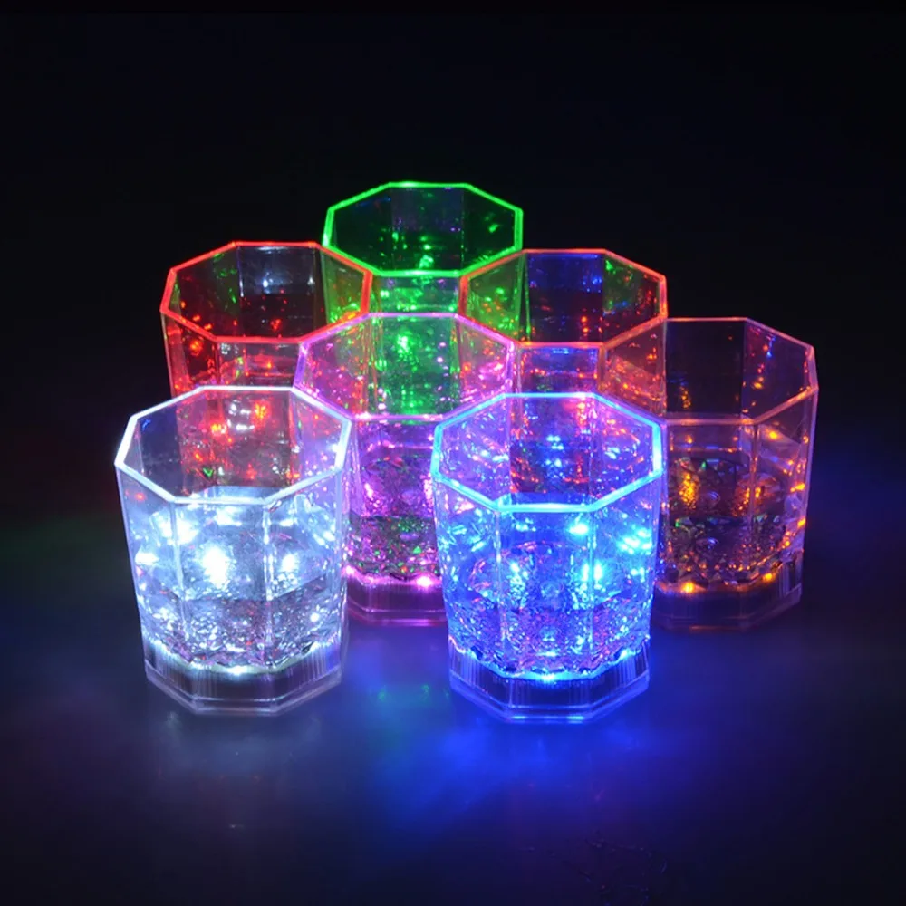 Светодиодный стеклянный стакан для вина 8 цветов|wine glass colored|wine glasstransparent cup |