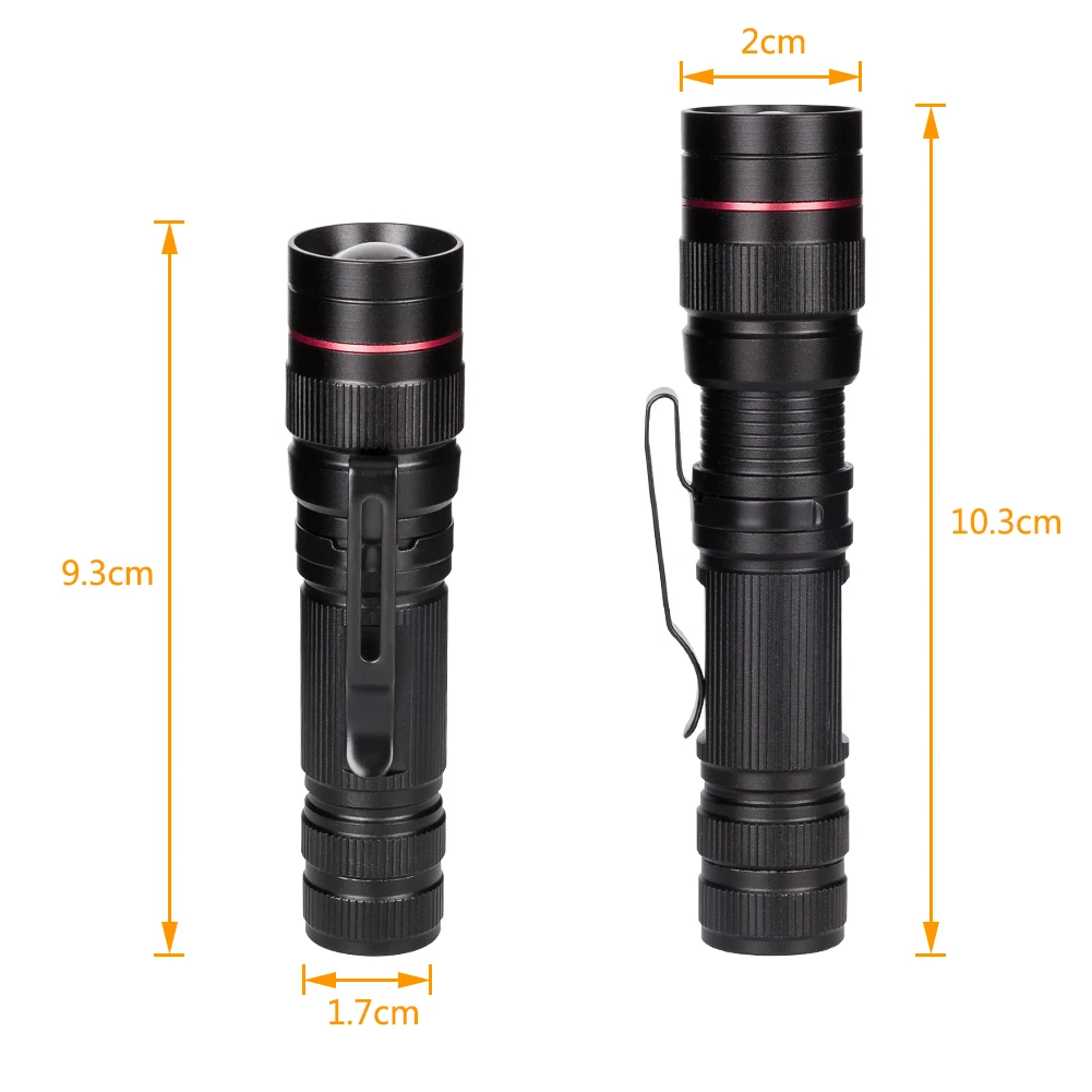 Масштабируемый Светодиодный УФ фонарик светильник фонарь ультрафиолетовый 395nm