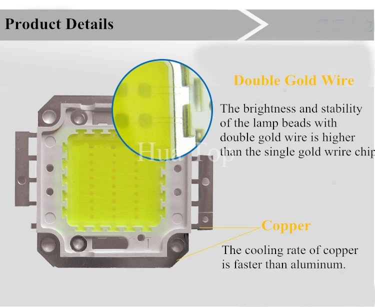 2 шт. 10 Вт 20 30 50 100 IC SMD 30*30 мил светодиодные Интегральные чипы cob высокой мощности