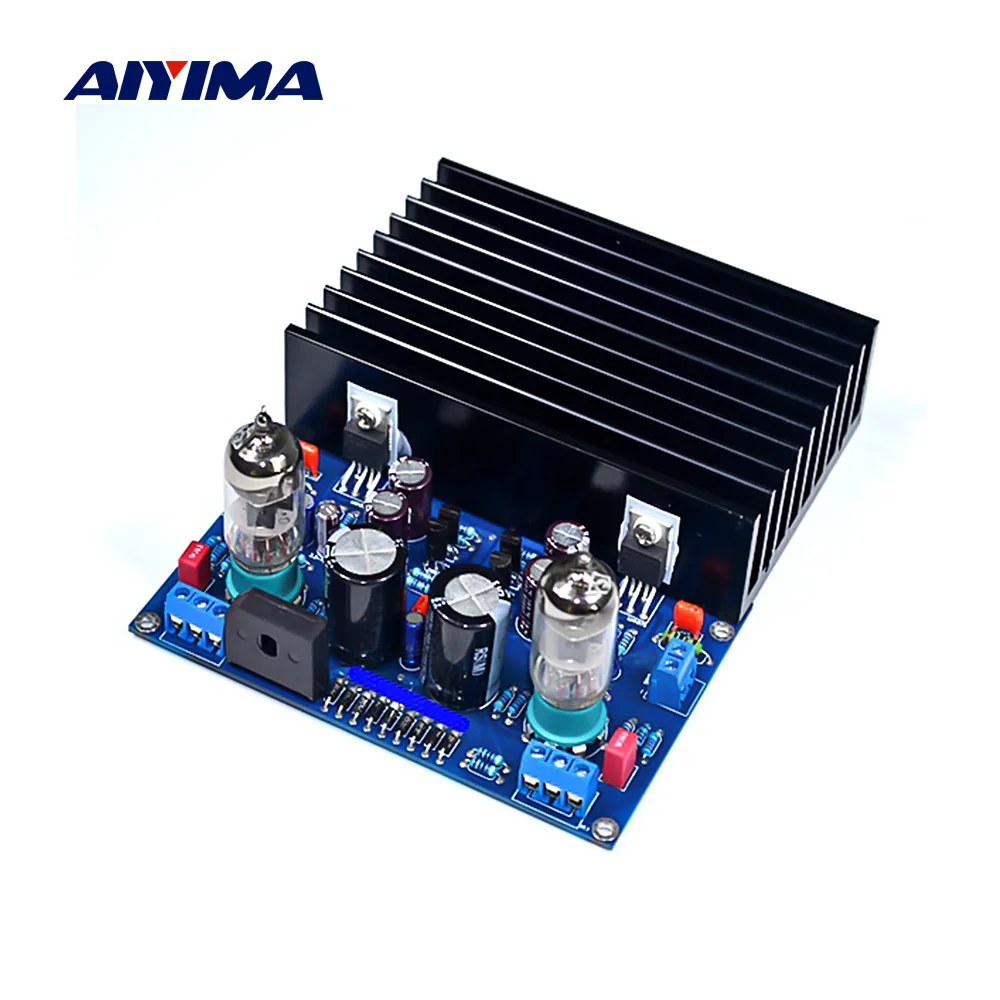 AIYIMA 6J1 + LM1875 усилитель вакуумной трубки аудио доска 20 Вт * 2 стерео Bile предусилитель