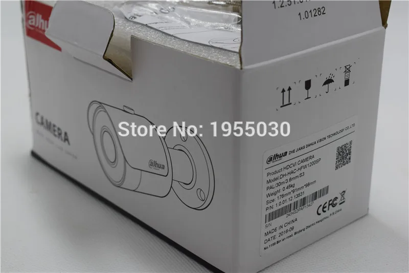 Dahua 2MP HDCVI camera HAC HFW1200S водостойкая цилиндрическая камера Объектив 3 6 мм IR LEDs длина 30