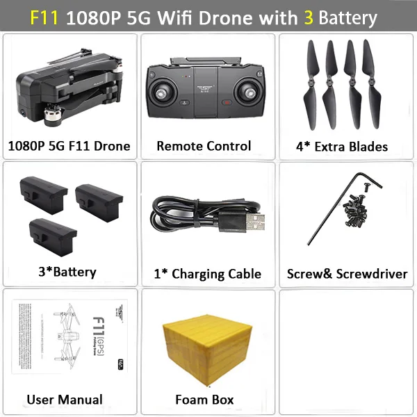 F11 3B Fb WiFi FPV RC Дрон 4K камера оптический поток 720P двойная камера RC Квадрокоптер складной селфи Дрон Visuo XS816 VS XS809S XS809HW SG106 - Цвет: F11 3B Fb