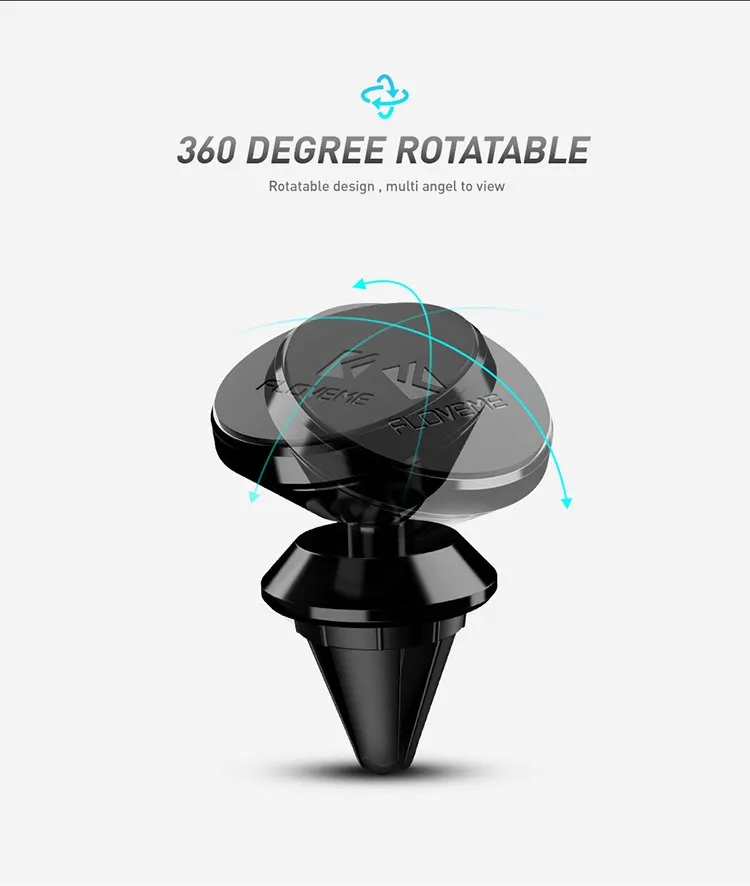 Магнитный автомобильный держатель для телефона FLOVEME, 360 градусов, gps навигация, вентиляционное отверстие для телефона xr 11 6