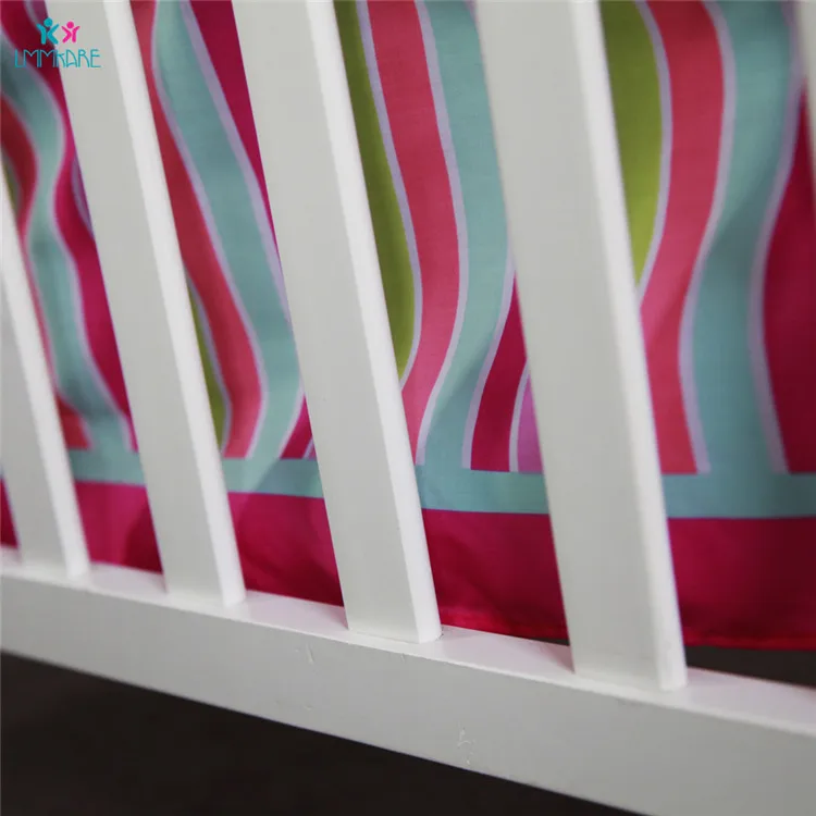 Bed Skirt Хлопок детская кровать бамперы розовый мультфильм милый ребенок простыня одеяло кровать юбка дышащая детская кроватка постельные принадлежности наборы для маленьких девочек - Цвет: Bed Skirt