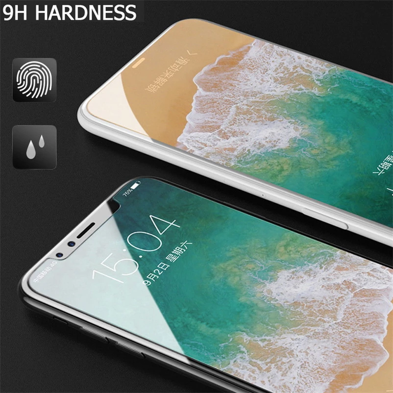 Взрывозащищенная защитная пленка для экрана стеклянный чехол iPhone XS Plus 2018 из