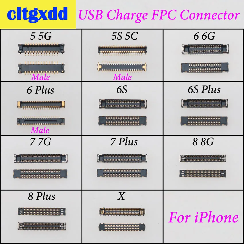 USB-разъем для зарядки cltgxdd разъем FPC основной платы Замена материнской iPhone 5 5S 5C 6 6S