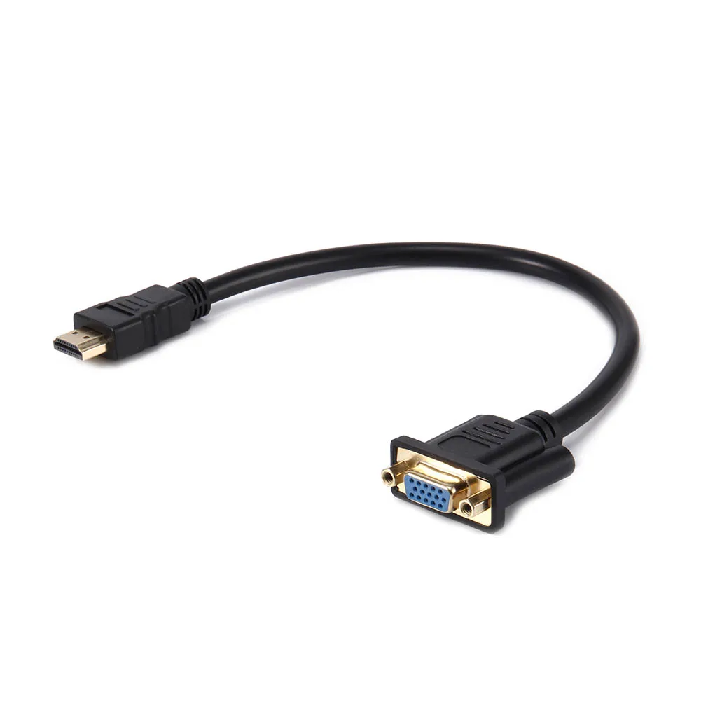 30 см HDMI к VGA Женский видео адаптер конвертер кабель 15 Pin шнур провод линия для HDTV