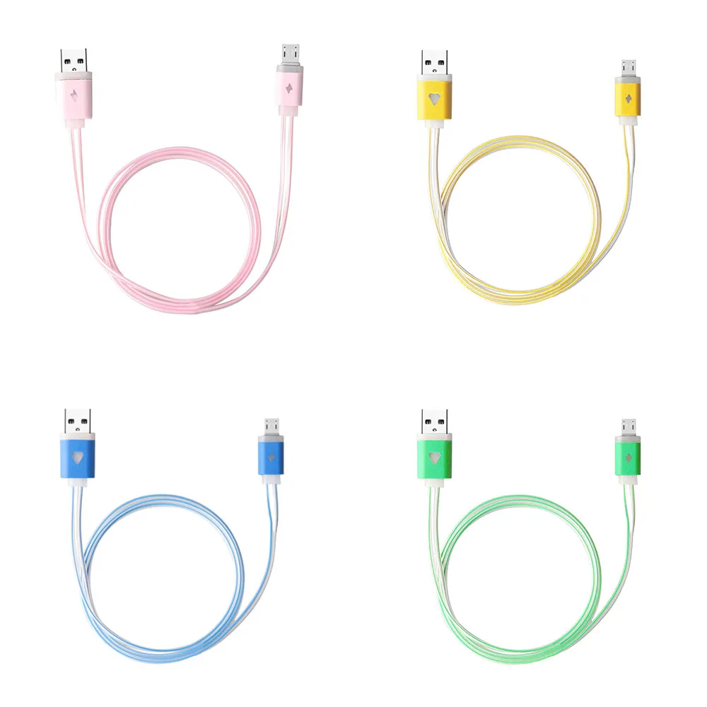 

1PC LED String Light Micro USB Wire LED Visible Light Charger Cable Data Sync for Android Smart Phone Connector Hand Tool Sets