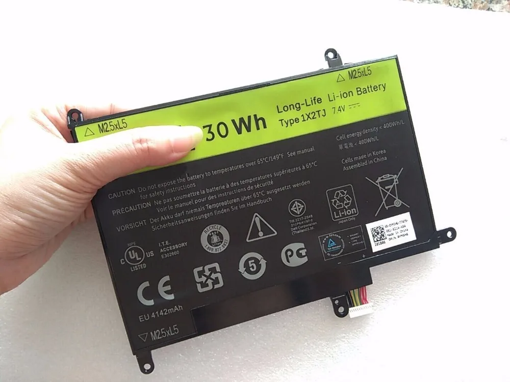 Аккумулятор для ноутбука DELL Latitude ST LST01 Tablet 06TYC2 30 Вт/ч 1X2TJ|Батареи планшетов и