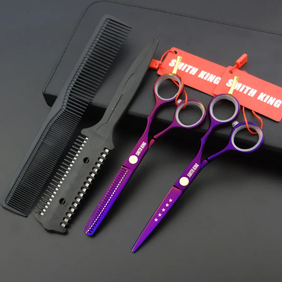 5.5 inch Professional Hair dressing scissors sets Cutting scissors+Thinning scissors+Thinningcomb+comb+kits super | Красота и