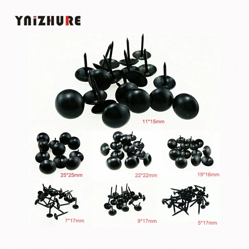 

10PCS Black Iron Upholstery Nail Antique Jewelry Case Box Sofa Decorative Tack Stud Pushpin Decorative Furniture Nails