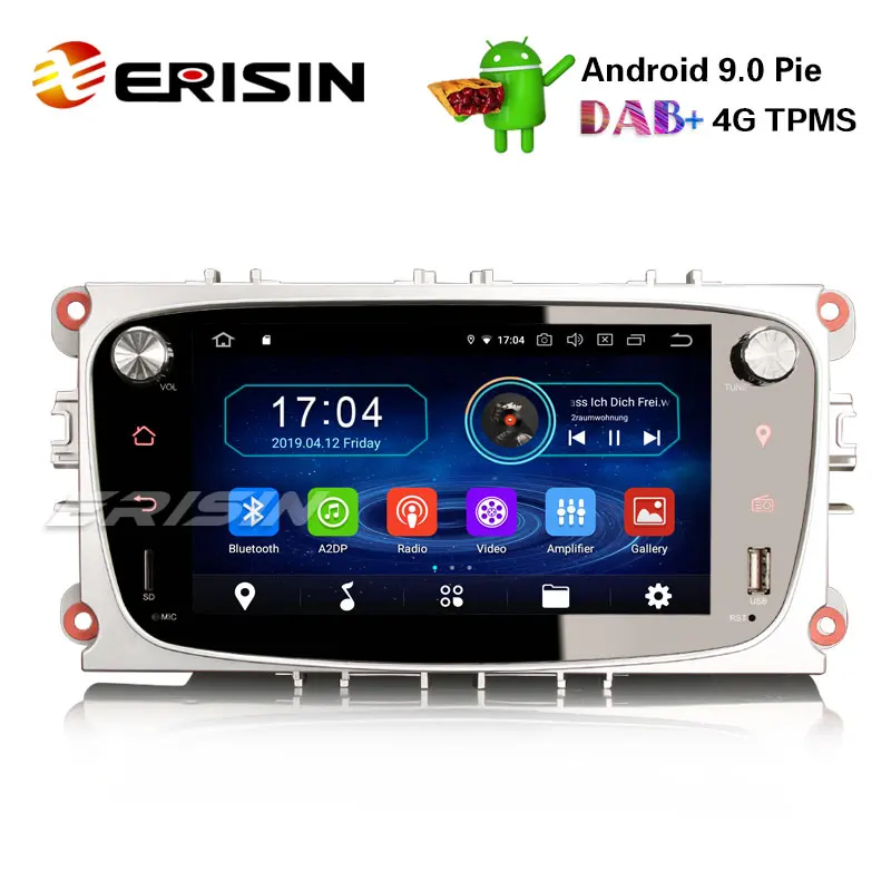 Erisin ES4909FS 7 &quotAndroid 9 0 автомобильный стерео DAB + gps DVR DTV 4G RDS для Ford Mondeo Focus S/C Max