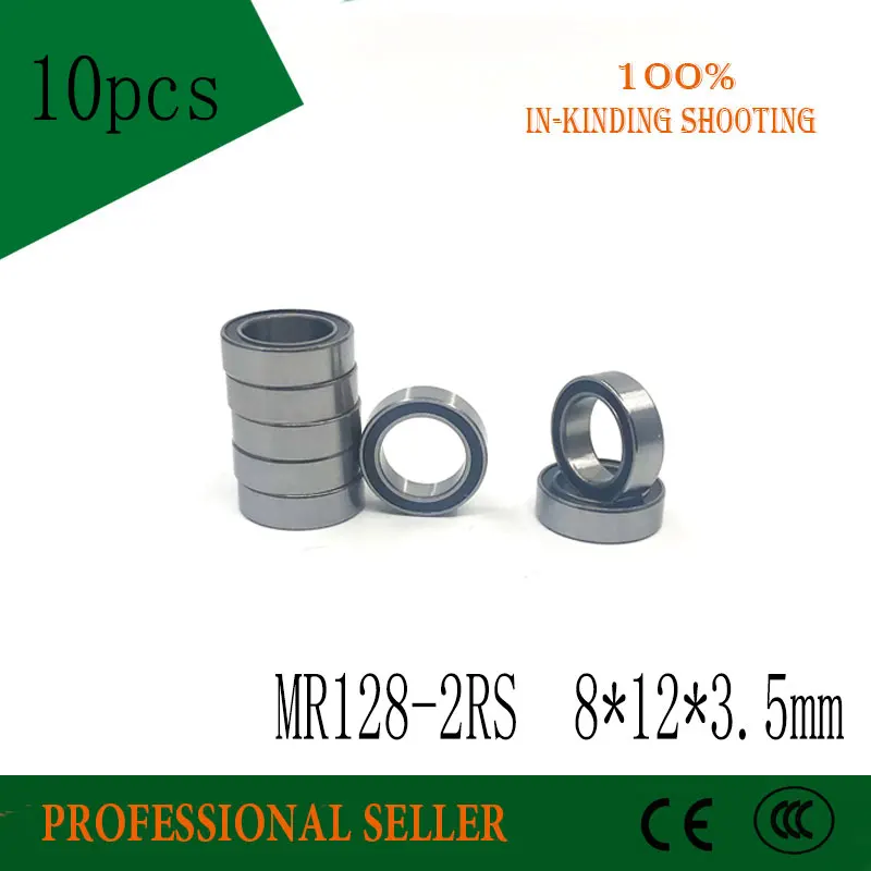 Миниатюрные шарикоподшипники MR128RS L1280 8x12x MR128-2RS мм 10 шт. ABEC-3 3 5 | Строительство и