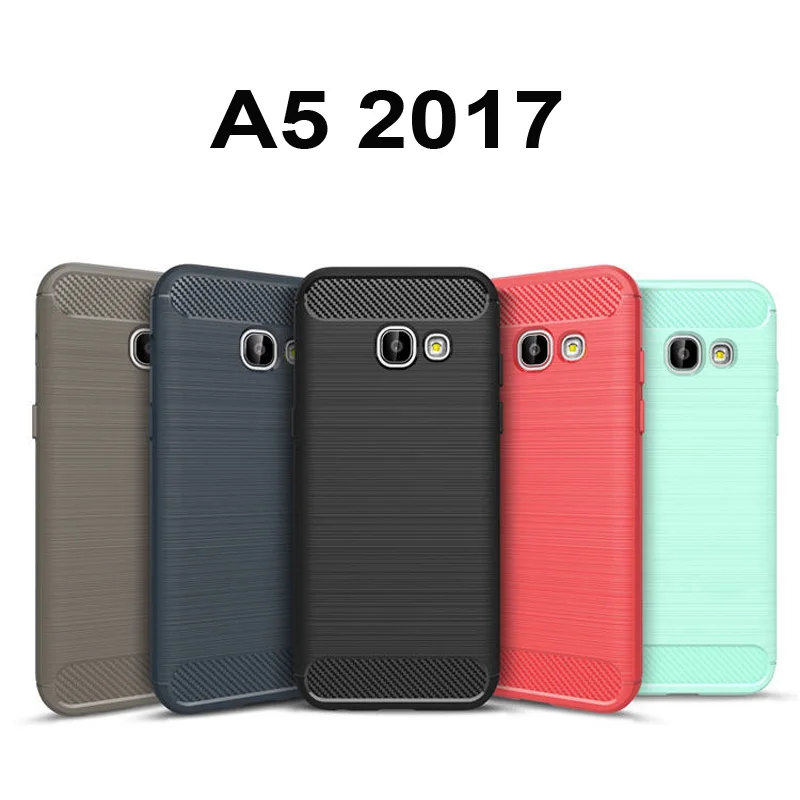 Мягкий силиконовый чехол из ТПУ для Samsung Galaxy A5 2017 защитный телефона A 5 GalaxyA5 задняя