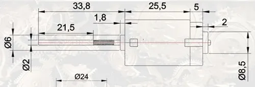 FC-280DR 12V 10400 об/мин(33,8 MM осевой Длина) Лифт Запчасти