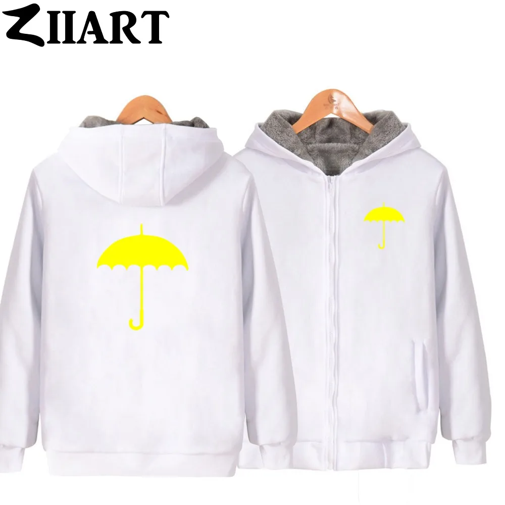 HIMYM желтая пара зонтиков одежда для девочек и женщин на молнии Осень зима плюс