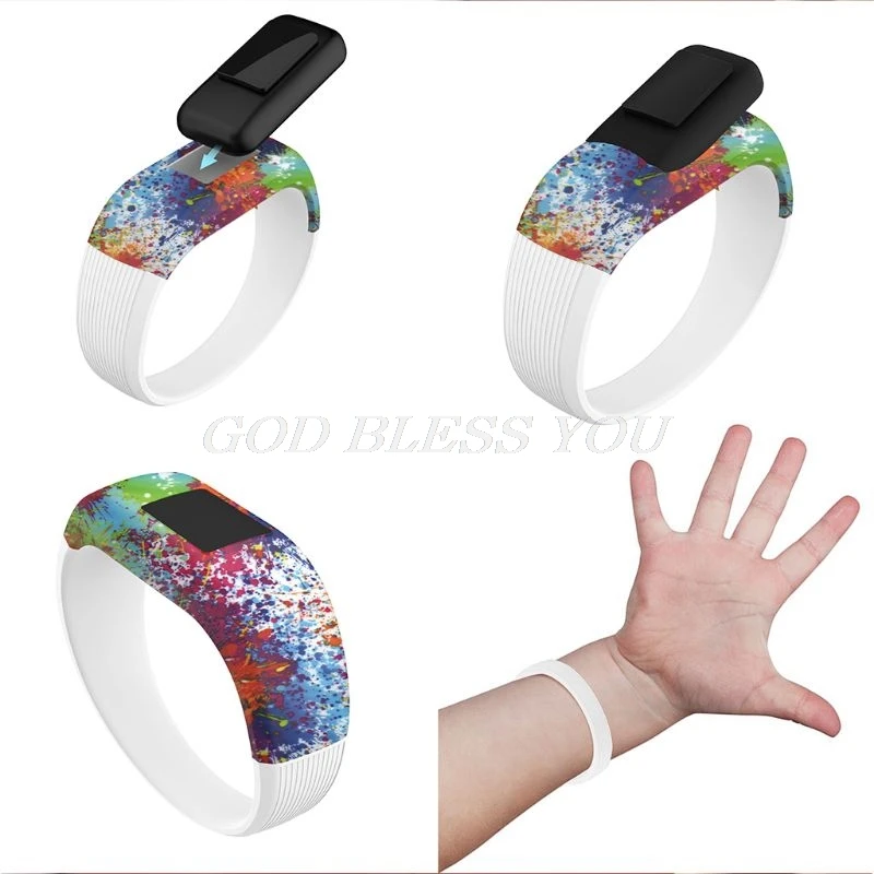 Colorful Wristband Silicone No Buckle Watch Band Strap Watchband Sports Replacement for Garmin Vivofit JR/Vivofit JR2/Vivofit 3
