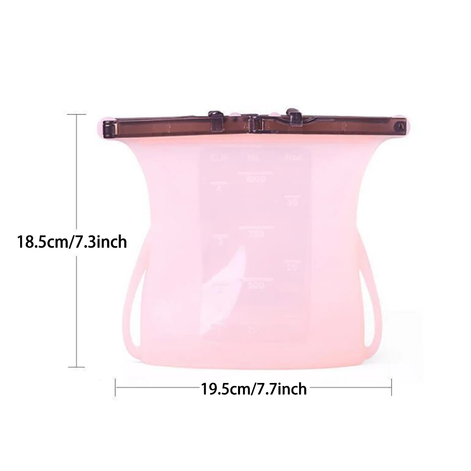 KHGDNOR Food Fresh Keeping Bags Grade Silicone Storage Fridge Frozen Milk Pouch Sealed Saran Organizer | Дом и сад