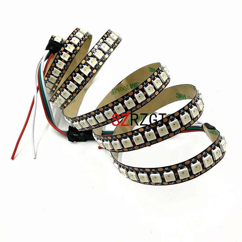 WS2812B 1M DC5V 144 светодиодный s/m полноцветная светодиодная полоса пиксель встроенный