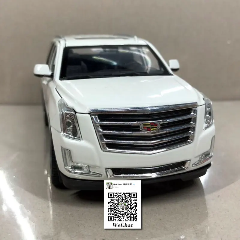 WELLY 1/24 масштабная модель автомобиля игрушки Cadillac Escalade SUV литая под давлением металлическая модель автомобиля игрушка для коллекции, подарка, детей