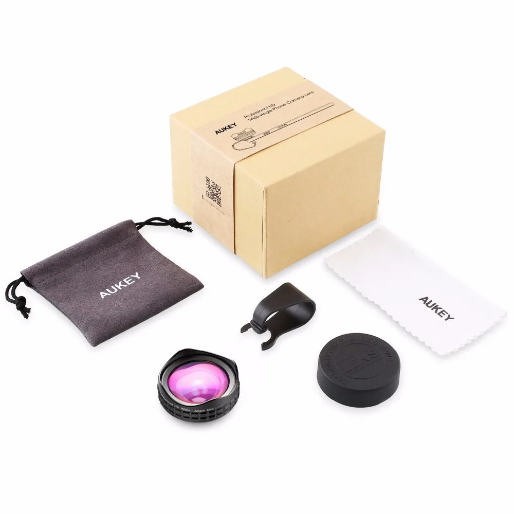 AUKEY объектив 18 мм HD Широкий формат оптического Pro Lens сотовый телефон Объектив для