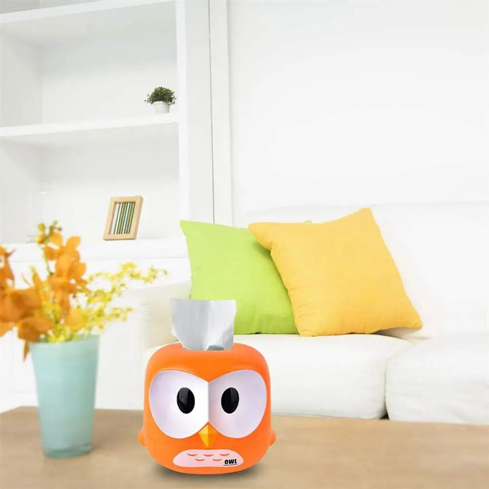 1 шт. Сова Полотенца тележка с мультипликационным принтом рулон Бумага Пластик