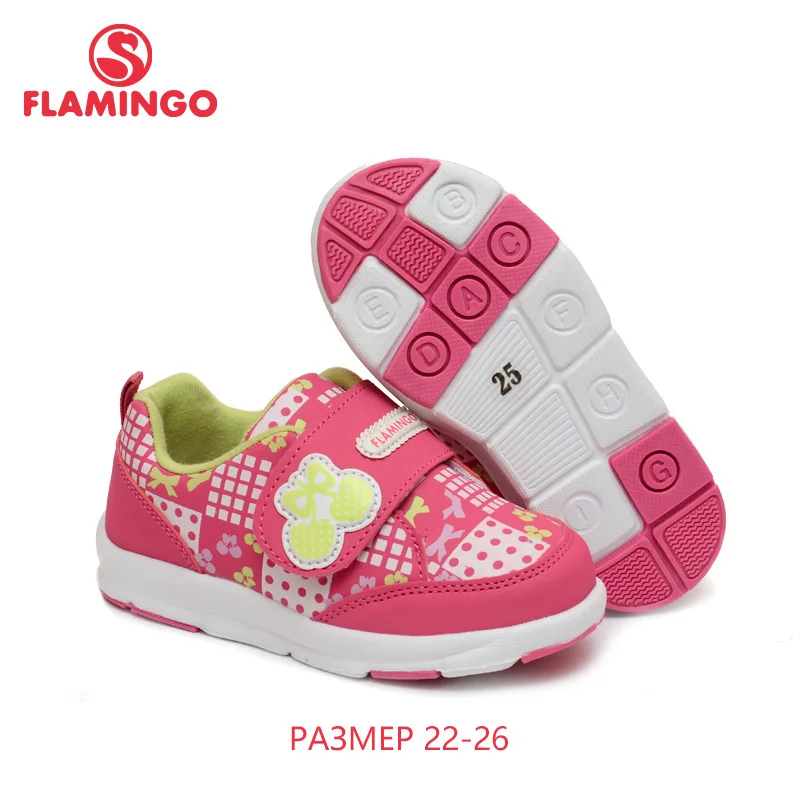 FLAMINGO Russian Famous Brand 2017 Cartoon Printing Children Shoe Hook &amp Loop Breathable Walking for Girl 61-NK101/61-NK102 | Детская